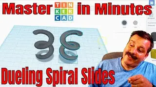Simple Steps for Dueling Spiral Slides | Master Tinkercad in Minutes