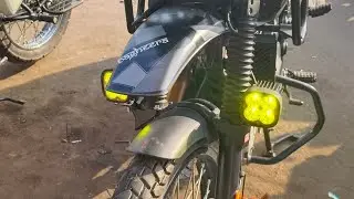 HJG Fog light with harness | royal Enfield fog light installation | all about harness installation 🛵