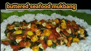 BUTTERED SEAFOOD MUKBANG@mitchdaventure