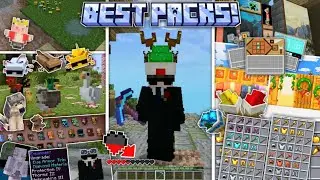 These 30 SURVIVAL Packs IMPROVE Minecraft Bedrock! (Better MCPE 1.21+)