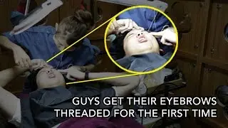 Guys Get Their Eyebrows Threaded For The First Time | SAYS CubaTry