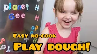 Easy playdough recipe no cook! How-To guide with Planet Gee! Let's get messy!