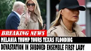 Melania Trump Tours Texas Flooding Devastation In Subdued Ensemble First Lady