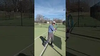 Dr Dennis Maddern one of Australia's best seniors' tennis players- The Slice Back Hand