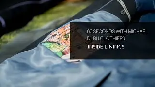 CUSTOM WEDDING JACKET LININGS PT 1 - MICHAEL DURU CLOTHIERS - HOOKED