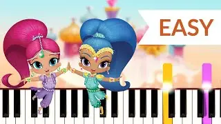 Shimmer and Shine Theme Song (EASY Piano Tutorial)