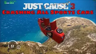 Just Cause 3 crashing all sports cars off Guardia Airport