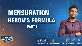 MENSURATION (HERON'S FORMULA) PART 1