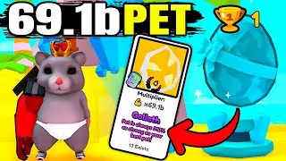 I Got 69.1b Pet From Sapphire Egg On Arm Wrestling Simulator (Roblox)!