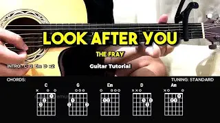 Look After You - The Fray | Easy Guitar Tutorial For Beginners (CHORDS & LYRICS) #guitarlesson