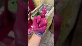 making a wax hand candle #gsycandles #wax #oddlysatisfying