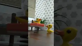 Trampoline Fail 🤣#shorts #memes #babyduck
