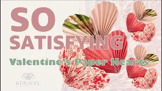 Paper Hearts ASMR | Slow Valentine&rsquo;s Day Decoration Making (No Talking)