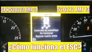 SPN  520213 FMI 31 / SPN 520272 FMI 13 FALLA EN SISTEMA ESC &iquest;COMO FUNCIONA EL ESC?
