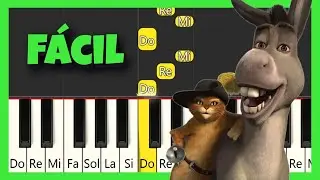 Shrek 2 - Vive La Vida Loca - TUTORIAL DE PIANO F&Aacute;CIL