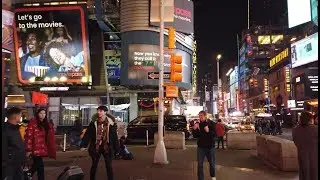 NYC Walk  ⁴ᴷ⁶⁰ : 42nd Street by Night New York