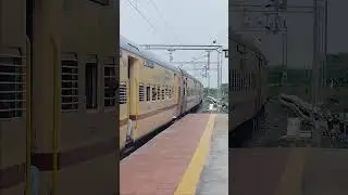 Train 17231 Nagarsol Express arrived in Sattenapalle railway station