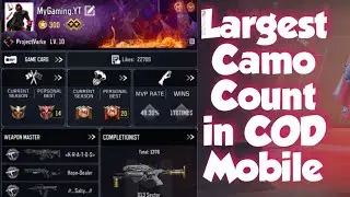 COD Mobile Largest Camo Count in Game