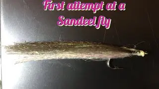 #flyfishing sea bass fly  sandeel bait first time tying