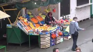 Winter market at Pula, Croatia