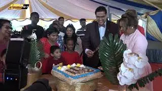 03 02 2024 President Santokhi viert 65ste verjaardag met sociale instellingen