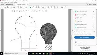 LibreCAD - Ejercicio 17B - Bombilla