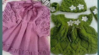 New collection of crochet design for winter season of babies kids||adorable dress design for toddler