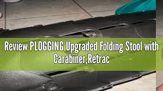 Review PLOGGING Upgraded Folding Stool with Carabiner,Retractable Collapsible Stool,Portable Camping