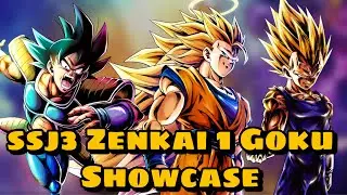 SSJ3 Zenkai 1 Goku Showcase | DB Legends