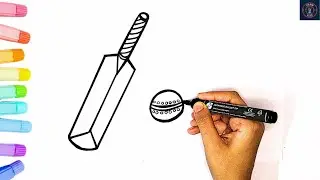 How To Draw a Bat Ball | Easy Step By Step Tutorial