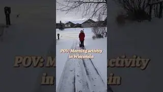 Learning how to use snow blower for my first winter living in the Midwest #snowshovel #snow #winter