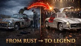 Most Relaxing ASMR Car Restoration 1955 Mercedes 300SL Gullwing | Rust to Legendary Rebuild