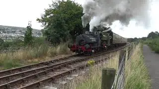 Andrew Barclay Tank Engines leaving Blaenavon High Level - 30/08/21
