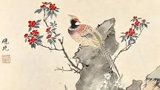 Chinese Bird and Flower Painting Tutorial | Traditional Ink Art Process