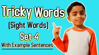 Tricky Words Set 4 With Example Sentences - Sight Words Sentences - Jolly Phonics Tricky Words