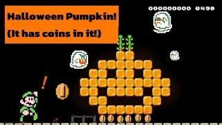 Playing Halloween Mario Maker 2 levels, but if I touch a coin it switches levels!