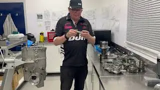 Brad explains the damage to car 12 from Tasmania crash