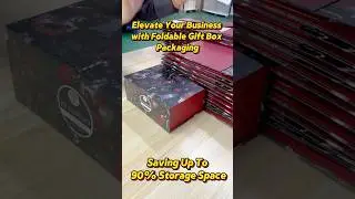 #manufacturer #custom #christmas  #giftbox #packaging #creative #folding #design #save 90% space #uk