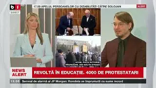 TALK B1 CU GABRIELA MIHAI. DASCĂLII VOR SĂ BOICOTEZE EXAMENELE. IMAGINI DE LA PROTEST P2