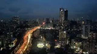Mumbai evening to night time lapse #mumbai #india #travel #timelapse