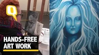 The Quint: This Specially Abled Artist Beats Odds and Paints With Her Mouth