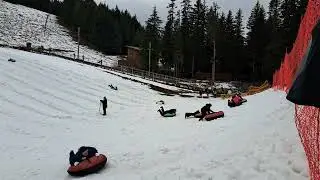 Inner tubing at Ski Bowl. 
