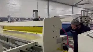Линия для производства сотового поликарбоната | PC roof / wall hollow sheet line | @Leader Machinery