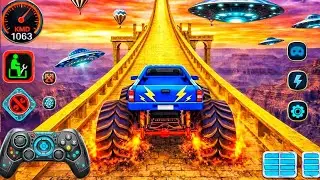 Mega Ramp Challenge! 🤯 Super Crazy GT Monster Truck Racing Stunts | Android Gameplay 