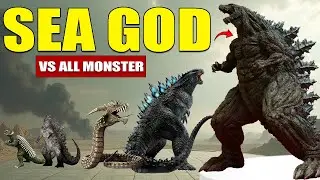 Godzilla Minus One VS Sea & Gaint Monsters & Godzilla Monsters | 3d Monsters Size Comparison 2025