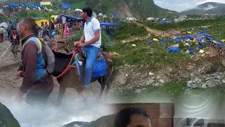 DAY 24 kedarnath update  आज के सवारी आधे रास्ते से  पता नहीं कहां चले गए हैं।। Gorikund to kedarnath