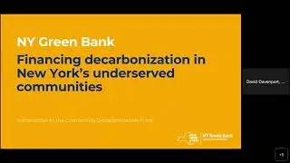 New York Green Bank's Community Decarbonization Fund: Investing in Equity