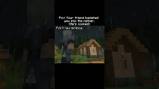 Pov: Your friend banished you into the nether #minecraft #game
