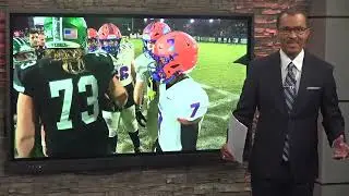 WWSB-TV SPORTS ANCHOR JAMES HILL ABC7 FHSAA FOOTBALL CLASS 7A VENICE LINEMAN ANTHONY TANAKA 12-8-24