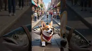 &ldquo;Corgi  Buys a Giant Salmon?! 🐟🍣 Funny Corgi Sushi Adventure&rdquo; #corgi #funny #cute #cartoon #pets
